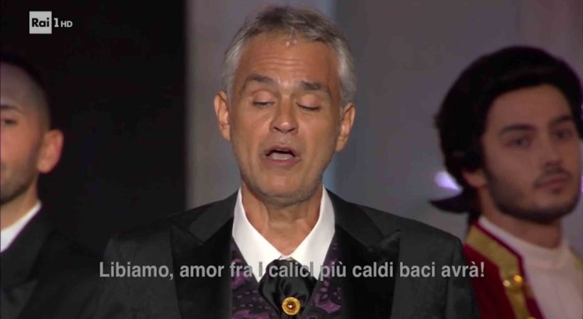 Antonio Polato - La notte di Andrea Bocelli Rai1 Libiamo - Fondazione Arena di Verona 2018